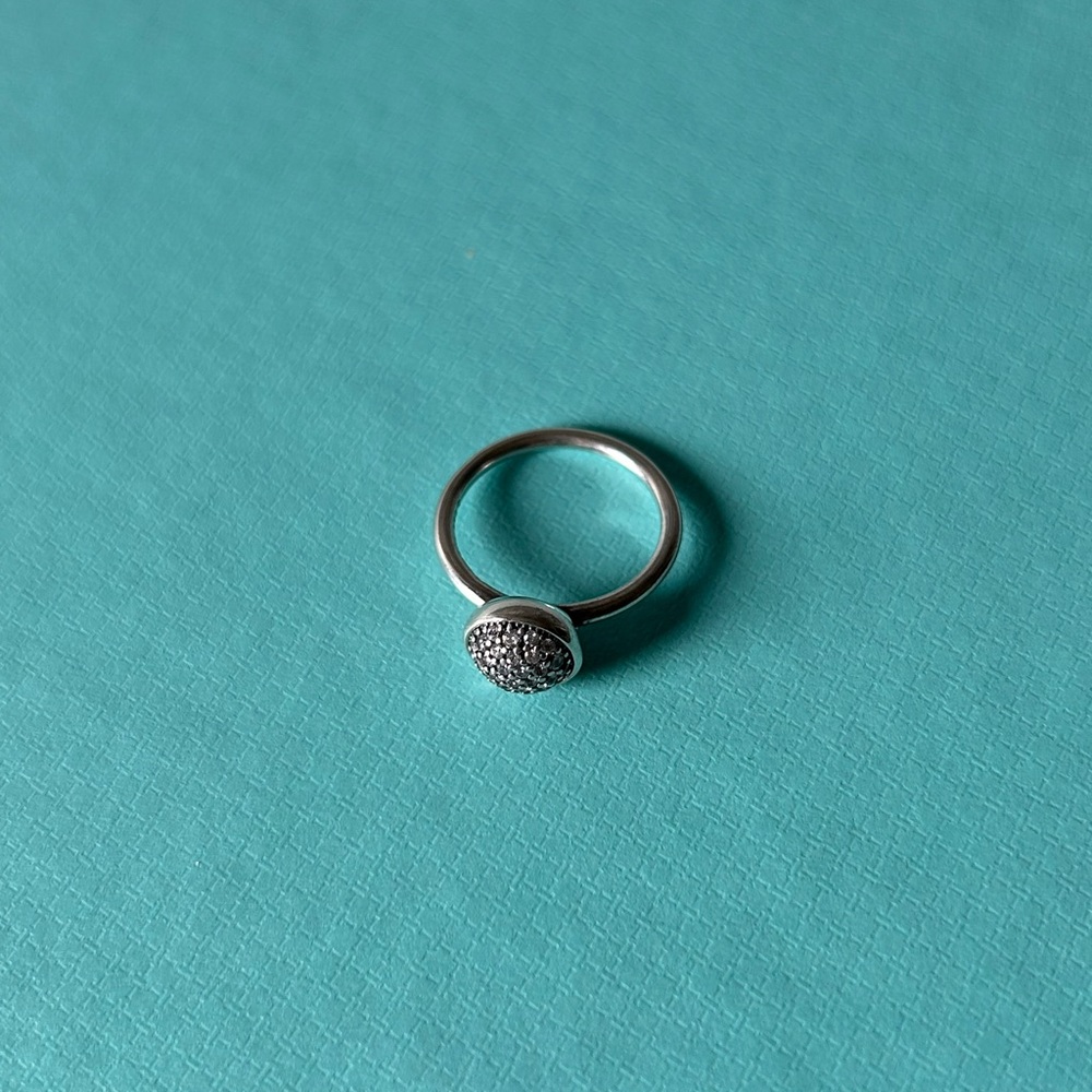 Pandora Dazzling Droplets Clear Ring View 4